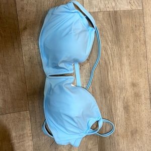 Shade and shore light blue bikini top